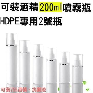 【Lcose】200ML 1入組 抗菌噴霧瓶(2號HDPE酒精瓶/乾洗手空瓶)