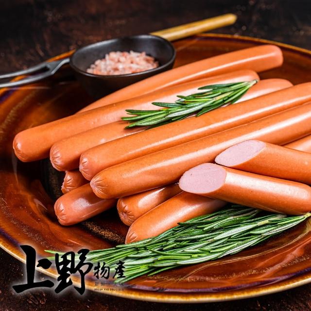 【上野物產】正宗德式熱狗條 x2包(1000g±10%/約50條/包)