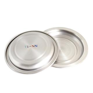 【TiANN 鈦安】小鈦碟&鈦杯蓋 多用途(2入組)