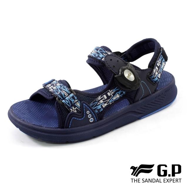 【G.P】兒童柔軟織帶綿綿鞋G0725B-藍色(SIZE:31-35 共二色)