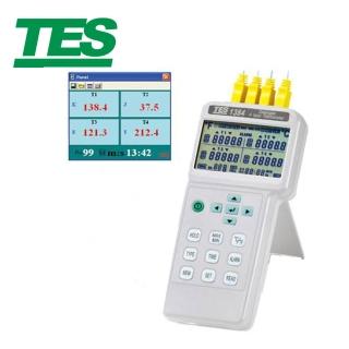 【TES 泰仕】四通道溫度計/記錄器 TES-1384(溫度計)