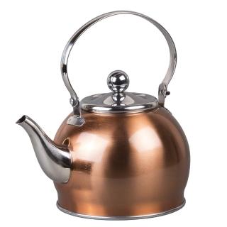 Creative Home NOBILI-TEA 950ml鍍銅色不鏽鋼附濾網沖茶器 茶壺 水壺