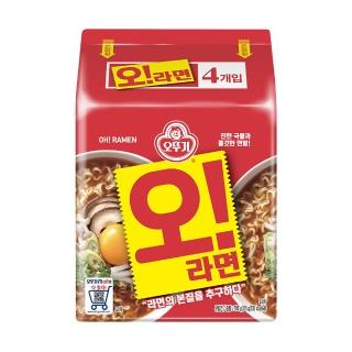 【韓國不倒翁OTTOGI】OH拉麵(125g*4)