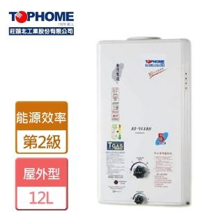 【TOPHOME 莊頭北工業】12L屋外型熱水器北北基安裝(AS-9538)