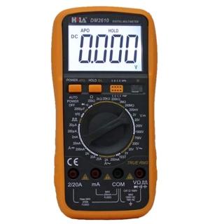 【HILA 海碁】1/2多功能數字電錶 True Rms DM-2610(數字電錶 電錶)