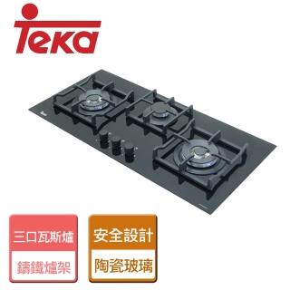 【TEKA】不含安裝玻璃三口檯面瓦斯爐(LUX-86)