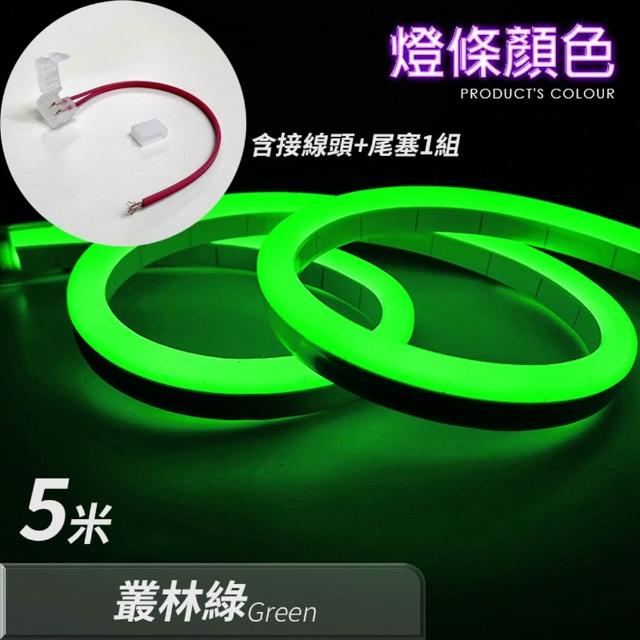 【LGS熱購品】LED燈條 12V柔性霓虹燈條 升級矽膠 防水防曬(5米長度/燈條/LED燈/戶外裝飾)