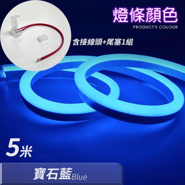 【LGS熱購品】LED燈條 12V柔性霓虹燈條 升級矽膠 防水防曬(5米長度/燈條/LED燈/戶外裝飾)