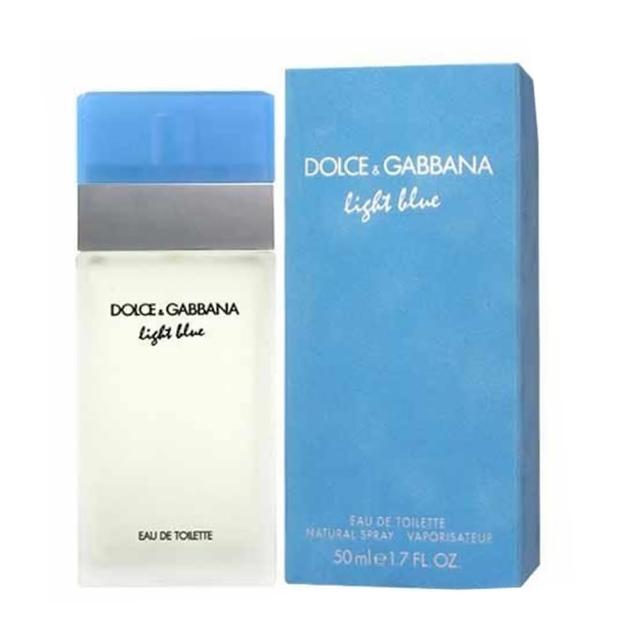 【DOLCE&GABBANA 杜嘉班納】Light Blue淺藍女性淡香水50ml(隨機搭贈針管)