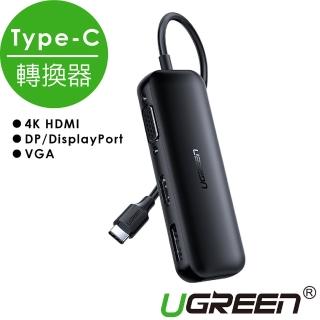 【綠聯】USB-C/Type-C轉4K HDMI+DP/DisplayPort +VGA轉換器