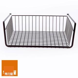 【特力屋】方型掛籃 S尺寸 咖啡色 35.5x26x13cm