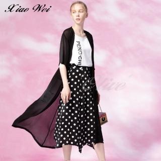 【CHENG DA】專櫃精品春夏款時尚長版罩衫外套(NO.511339)