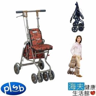【海夫健康生活館】勝邦福樂智 Shima 小型 銀髮族 購物 散步車 助行車 花(AW3R)