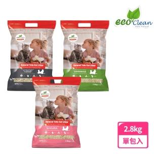 【ECO 艾可】天然草本輕質型豆腐貓砂2.8kg-櫻花/馬鞭草/活性炭(仿礦豆腐砂/破碎型豆腐砂)