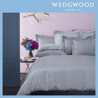 【WEDGWOOD】300織長纖棉緹花被套枕套組-艾瑞斯(雙人)
