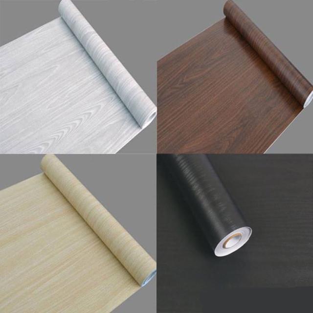 仿木紋pvc自黏式壁貼壁紙地板 家具 櫥櫃 地板貼紙防水材質 1捲45x1000公分 Momo購物網