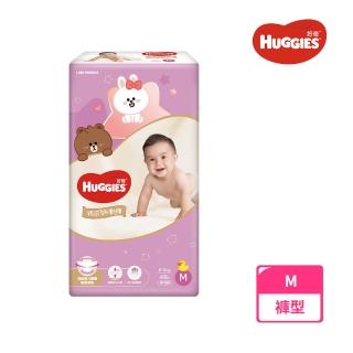 【HUGGIES 好奇】LINE FRIENDS合作款裸感好動褲/褲型尿布箱購M 48片x4包