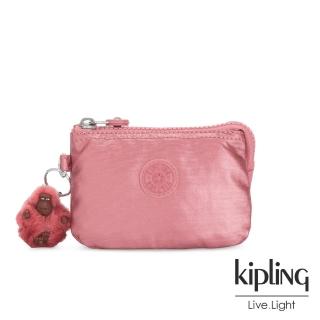 【KIPLING】甜美俏皮粉雙層配件包-CREATIVITY N