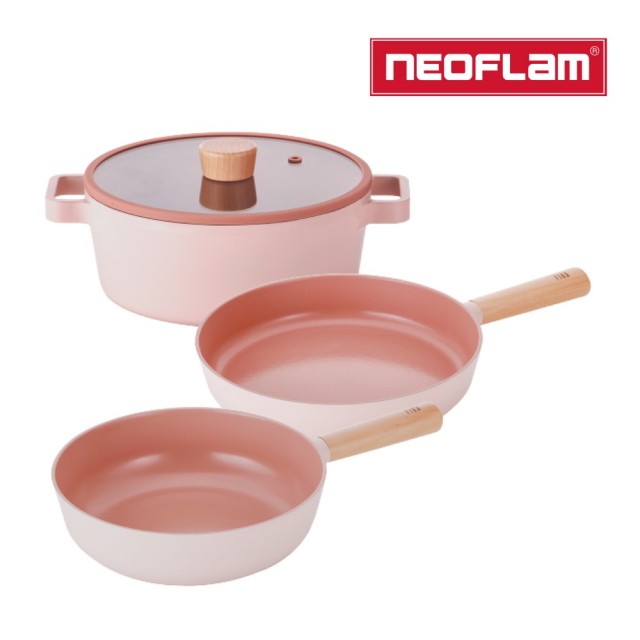 【NEOFLAM】FIKA鑄造鍋三鍋組(IH、電磁爐適用)