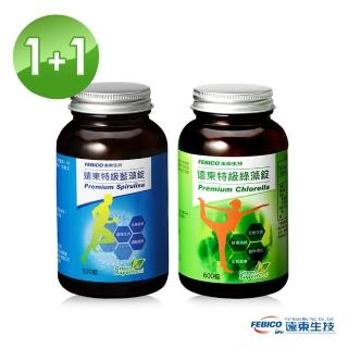 【遠東生技】特級藍藻300錠+特級綠藻600錠(1+1組合)