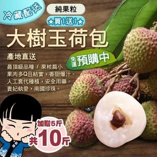 【優鮮配買1送1-預購】高雄大樹玉荷包荔枝5斤(加贈5斤共10斤)