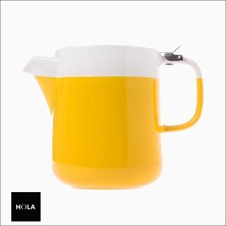 【HOLA】La Cafetiere 風格掀蓋壺 1200ml 黃色