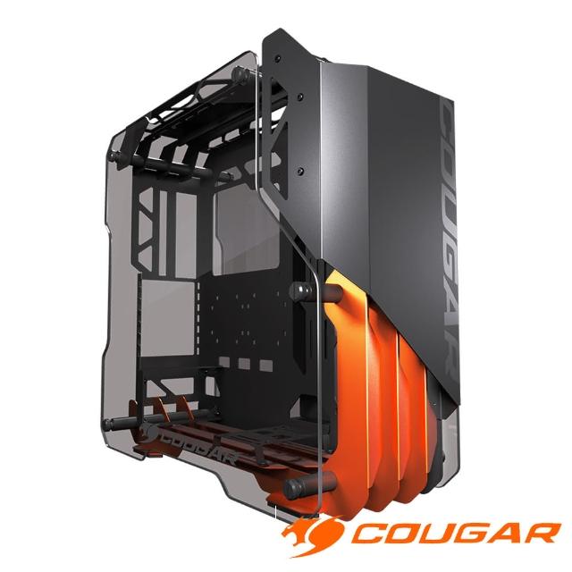 【COUGAR 美洲獅】BLAZER 開放式中塔鋁製機箱 電競機殼(GPU-35cm/CPU-16cm)(全景鋼化玻璃側板)