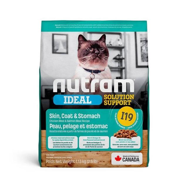 【Nutram 紐頓】I12/I17/I19無穀專業理想系列貓飼料1.13kg/2.5lb(體重管理/化毛/三效強化、貓糧)