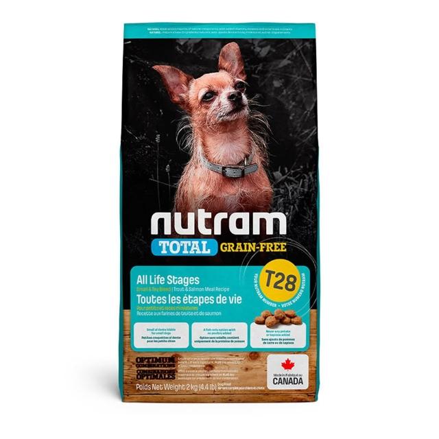 【Nutram 紐頓】T23/T25/T26/T27/T28/T29無穀全能系列狗飼料 2kg/4.4lb(火雞/鮭魚/羊肉/小顆粒、狗糧)