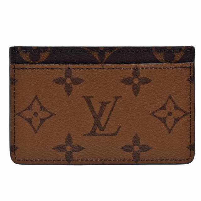 【Louis Vuitton 路易威登】M69161 經典Monogram Reverse帆布印花卡片夾