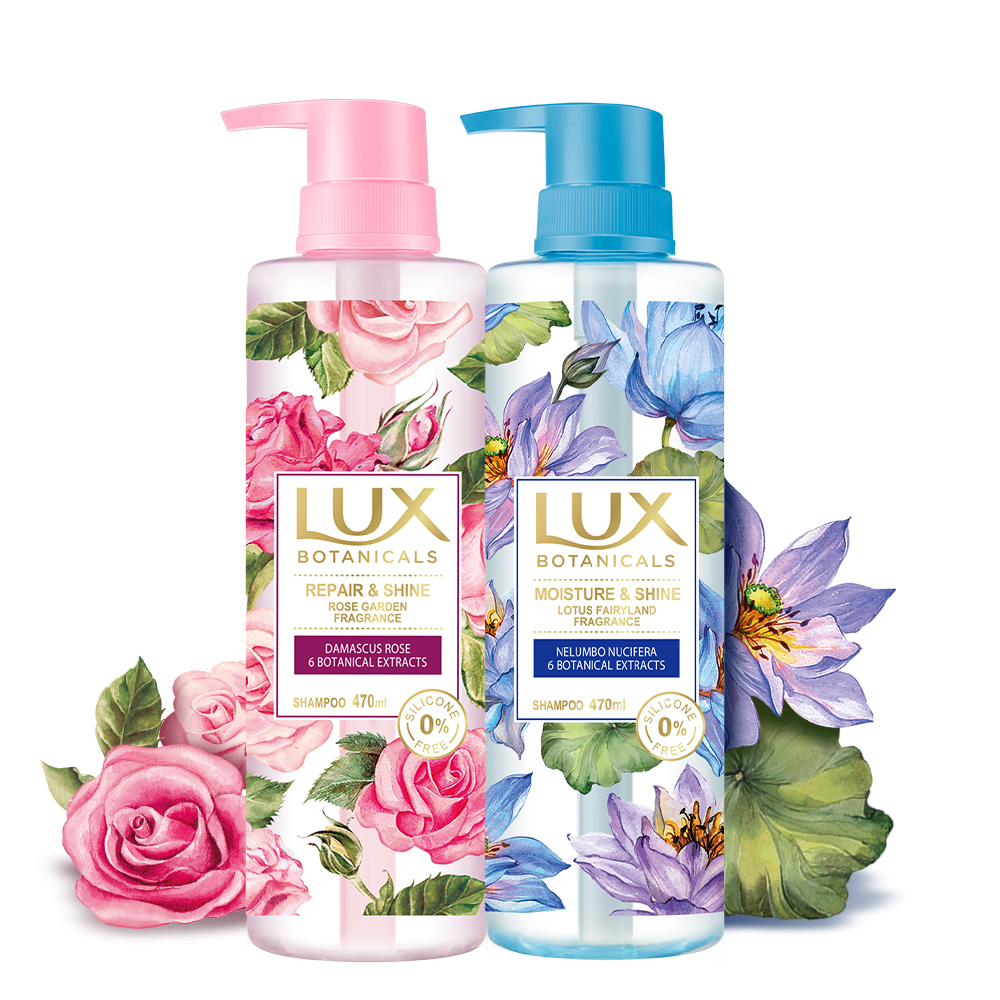 Lux 麗仕 植萃修護香氛洗護髮露470ml 玫瑰 蓮花 Momo購物網
