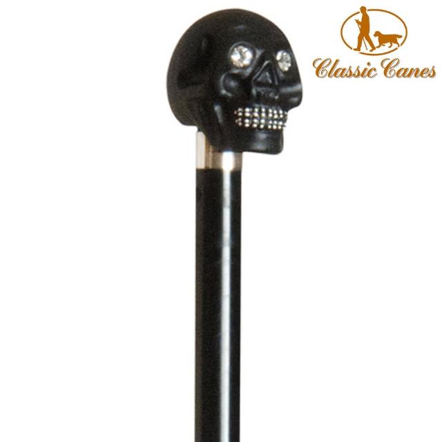 Classic Canes 造型權杖 黑骷髏頭鑲swarovski水晶 cm Momo購物網