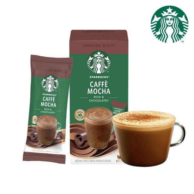【STARBUCKS 星巴克】星粉自由配任選4盒組(拿鐵咖啡/焦糖瑪奇朵/摩卡咖啡)