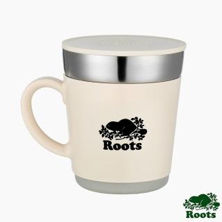 【Roots】ROOTS X Thermos不銹鋼雙層保溫杯(白色)