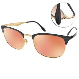 【RayBan 雷朋】太陽眼鏡 經典品牌(黑金-粉水銀#RB3538 1872Y)