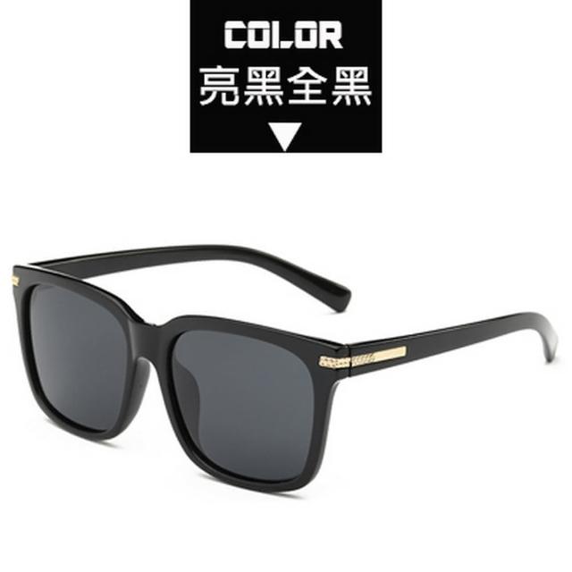 【OT SHOP】太陽眼鏡 墨鏡 黑框 S53(偏光 TR90 抗UV 簡約裝飾)
