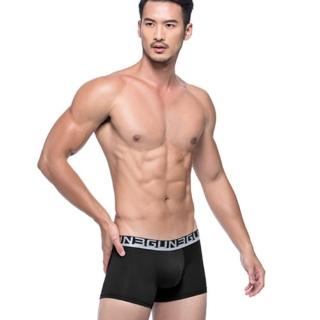 【三槍牌】天冀男翼片織帶平口褲 黑色(1件 M-XL)