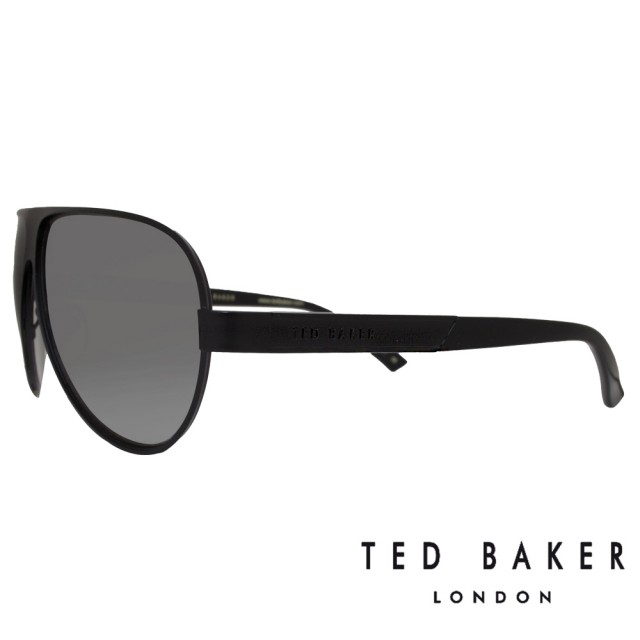 【TED BAKER】英倫紳士質感飛行員造型太陽眼鏡(TB1240-001 黑)