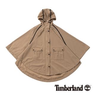 【Timberland】女款棕黃色寬鬆撞色滾邊斗篷(B4106X12)