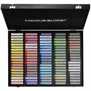 【COLOUR BLOCK】100色軟性粉彩條 質感木盒組(粉彩棒 粉畫棒 軟性粉彩 畫畫禮物 美術用品)