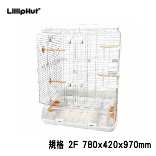 【LillipHut 麗利寶】深底易潔透亮鳥籠 L12(TM2265)