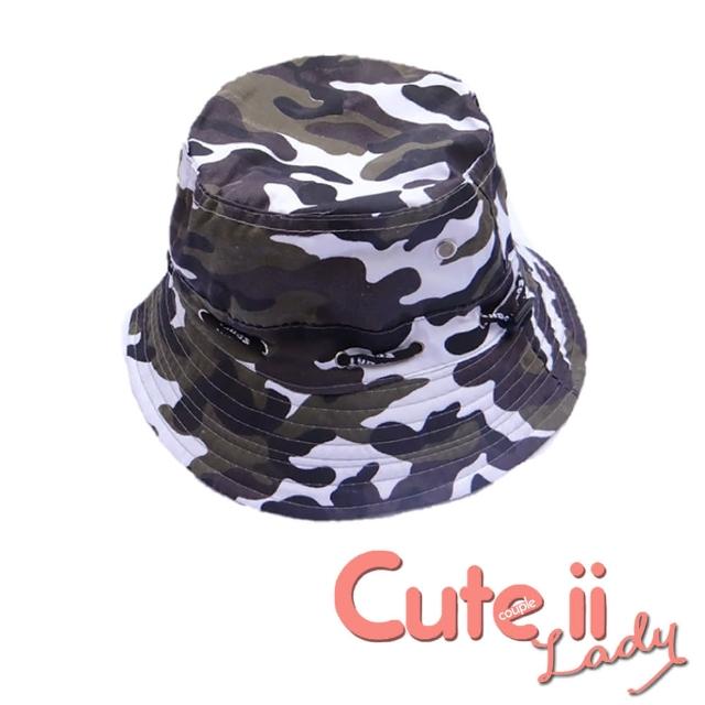 【Cute ii Lady】經典款可摺疊便攜防曬遮陽漁夫帽(海軍陸戰迷彩)