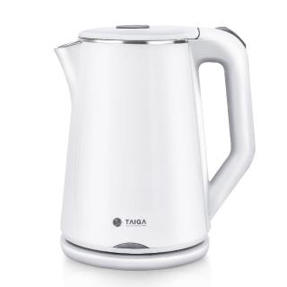 【TAIGA 大河】雙層防燙304食品級不鏽鋼★1.8L分離式快煮壺 1入組(CB1042 白)