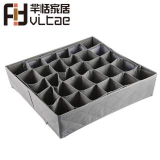 【Fit Vitae羋恬家居】竹炭纖維內衣/褲襪配件收納盒(30格)