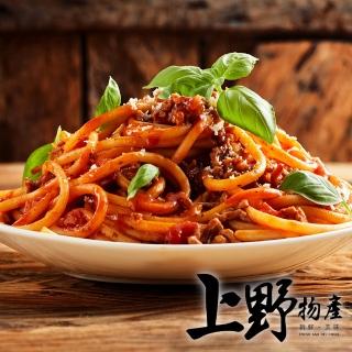 【上野物產】番茄義大利肉醬麵x12包(麵體+醬料包 310g土10%/包 義大利麵 肉醬)