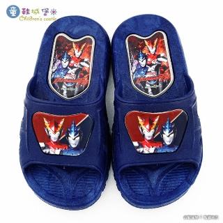 【童鞋城堡】羅布 室內外拖鞋 超人力霸王(UM0272-藍)