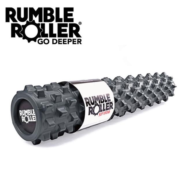 【Rumble Roller】深層按摩滾輪 狼牙棒 長版76cm 強化版硬度(瑜珈柱 按摩滾筒 筋膜放鬆 瑜珈滾筒)