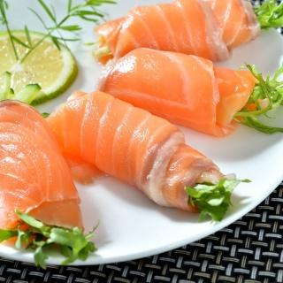 【低溫快配-鮮綠生活】智利頂級原料煙燻鮭魚切片(250g±10%/包 共2包 -凍)