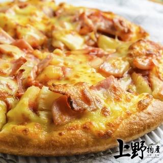 【上野物產】熱浪夏威夷鳳梨果肉pizza x15片(120g土10%/片 夏威夷 披薩 Pizza 比薩 批薩 烤箱微波爐即可)