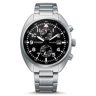 【CITIZEN 星辰】Chronograph 經典碼錶計時日期顯示41mm(CA7040-85E)